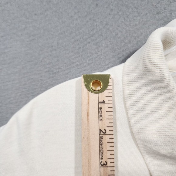 Ralph Lauren Polo Shirt Mens XL White Solid 100% Cotton Black Pony Vintage - Picture 9 of 16